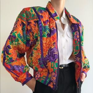 Vintage quilted bomber jacket